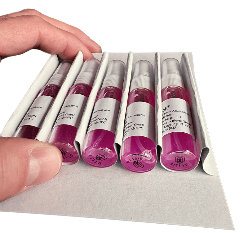 Zu sehen ist die 5er Packung von Rivatroph, das ist ein Nahrungsergänzungsmittel von Varicula